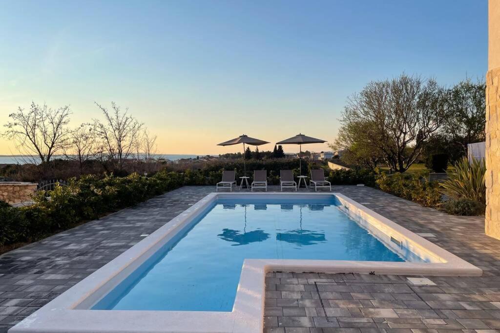 Villa Katarina - Grosser Pool Beheizt - Meerblick Vrsi Εξωτερικό φωτογραφία