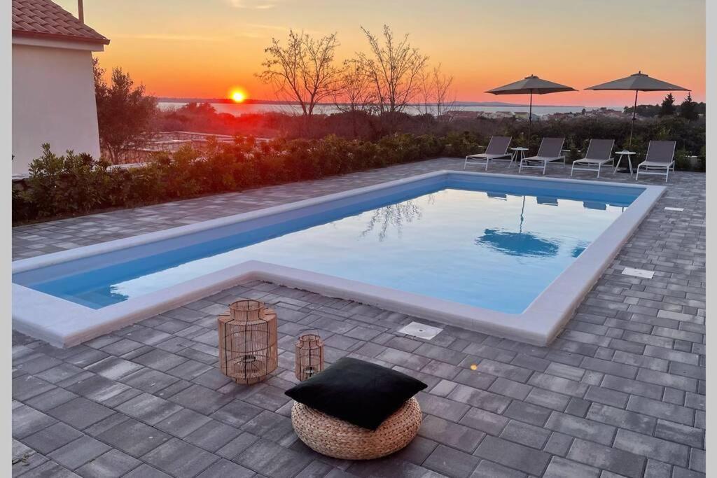 Villa Katarina - Grosser Pool Beheizt - Meerblick Vrsi Εξωτερικό φωτογραφία